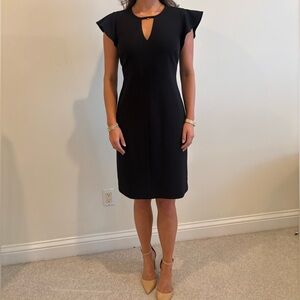 Vince Camuto Black Midi Dress